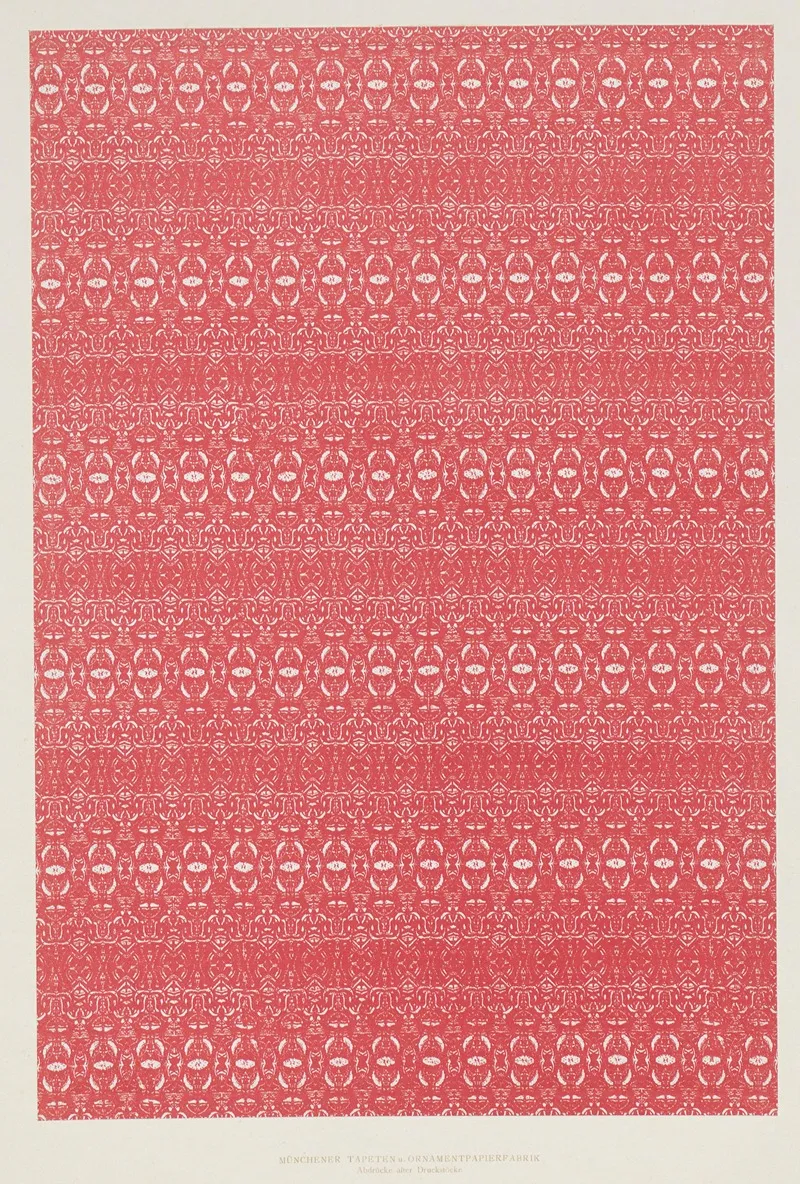 Lithografiertes Papier Abdrucke Alter Druckstocke 3 Wall Art by Münchener Tapeten- und Ornamentenfabrik - High-Resolution Digital Print