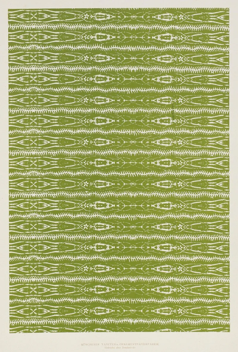 Lithografiertes Papier Abdrucke Alter Druckstocke 6 Wall Art by Münchener Tapeten- und Ornamentenfabrik - High-Resolution Digital Print
