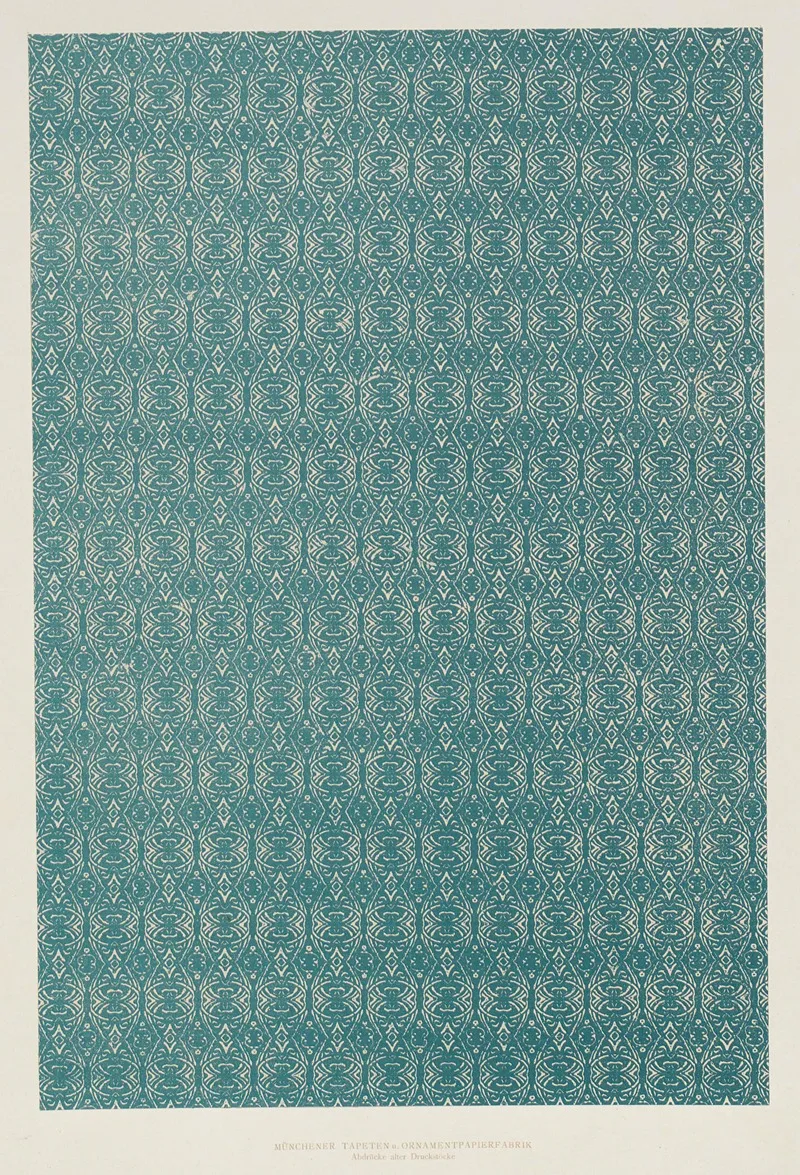 Lithografiertes Papier Abdrucke Alter Druckstocke 8 Wall Art by Münchener Tapeten- und Ornamentenfabrik - High-Resolution Digital Print