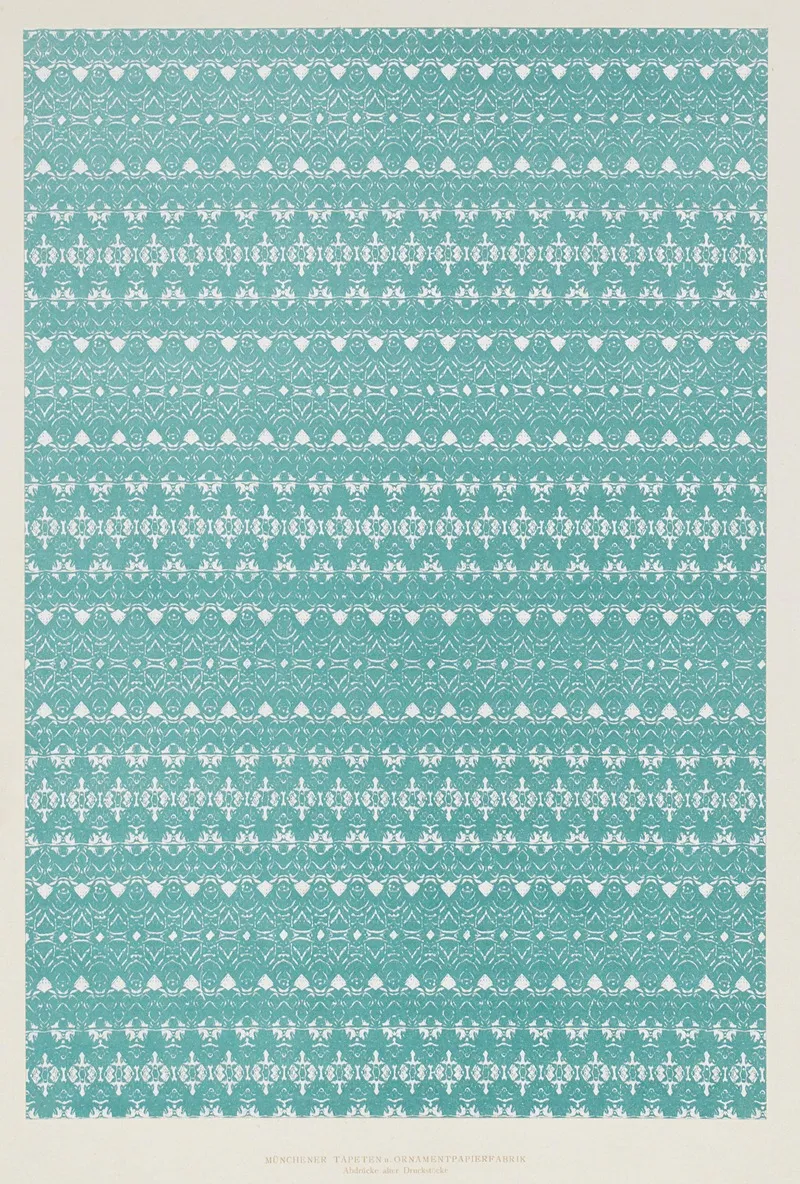 Lithografiertes Papier Abdrucke Alter Druckstocke Wall Art by Münchener Tapeten- und Ornamentenfabrik - High-Resolution Digital Print