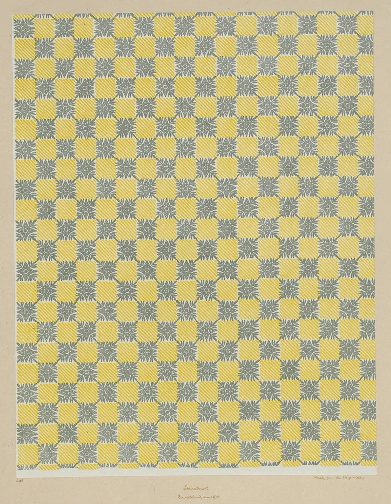 Lithografiertes Papier Als Vorsatz Zu Die Hesperiden