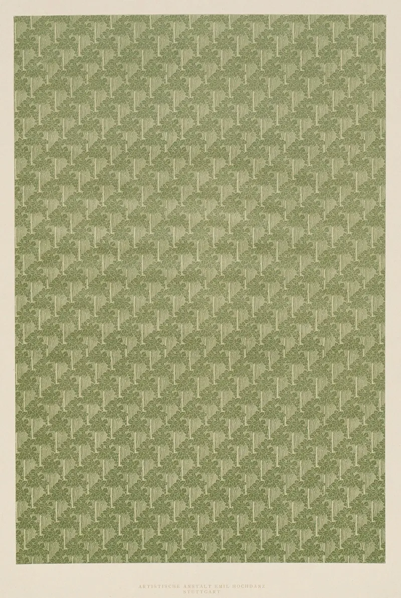 Lithografiertes Papier Florales Flachenmuster 3