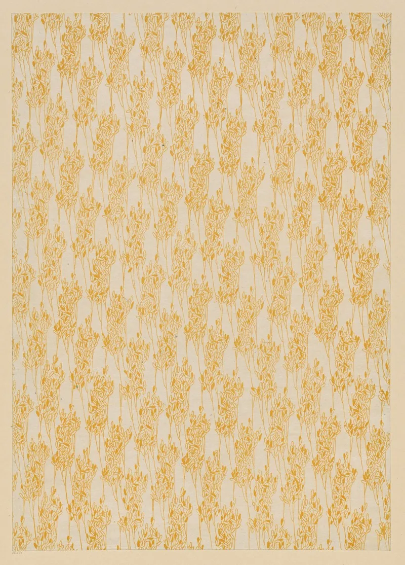 Lithografiertes Papier Florales Flachenmuster 5