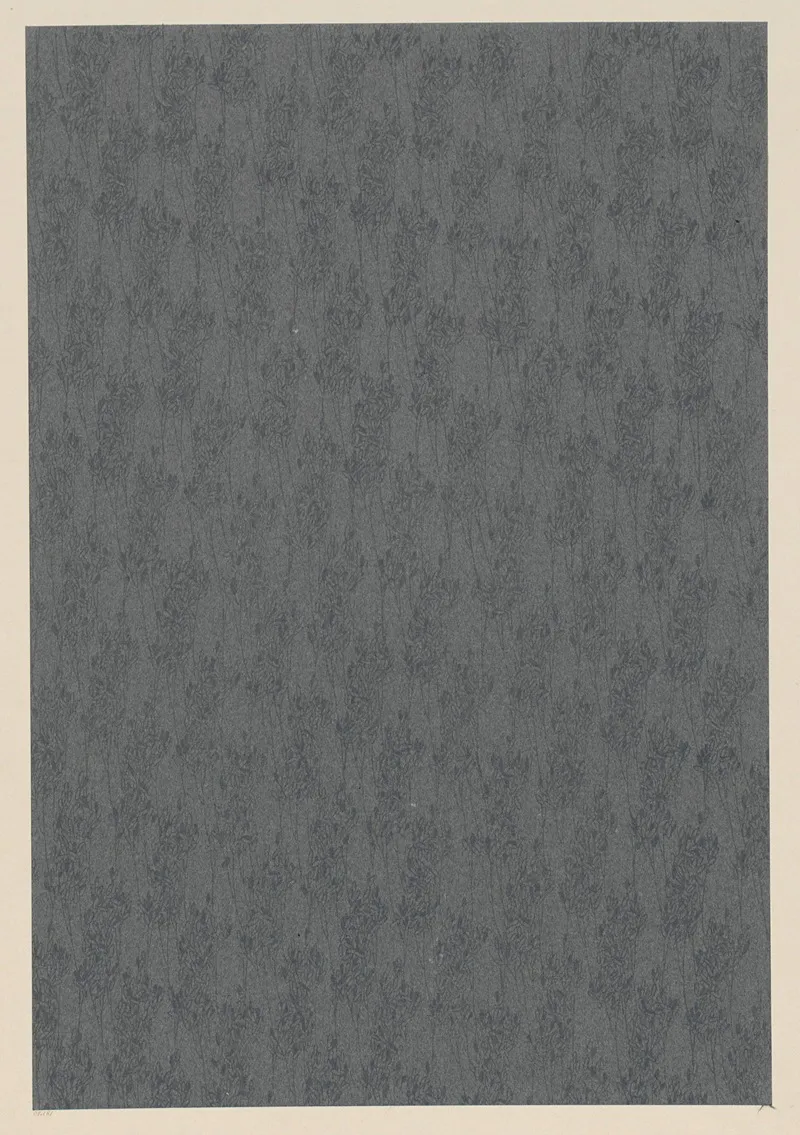 Lithografiertes Papier Florales Flachenmuster 6
