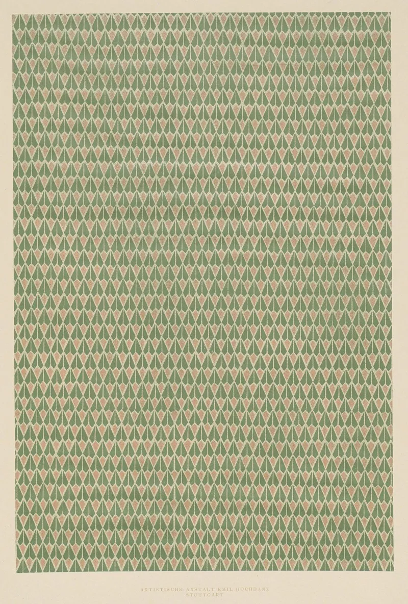 Lithografiertes Papier Geometrisches Flachenmuster 2