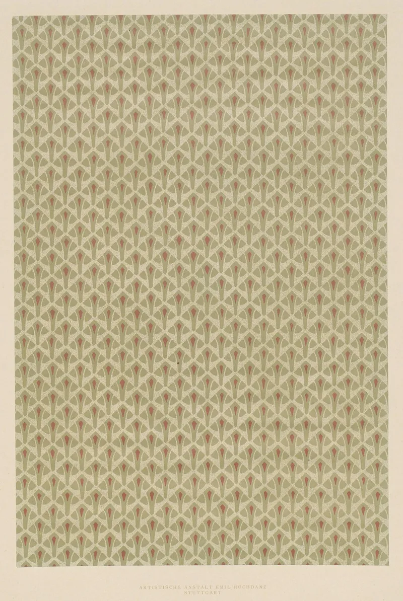 Lithografiertes Papier Geometrisches Flachenmuster 3