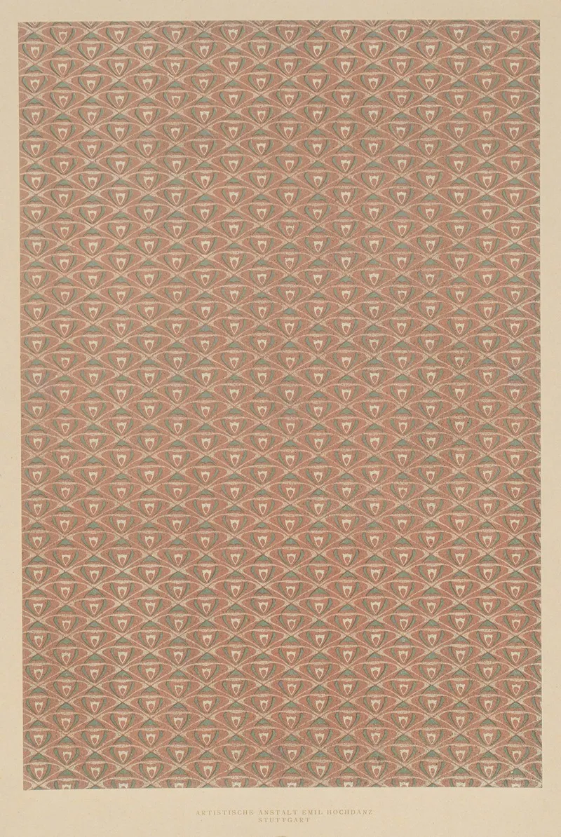 Lithografiertes Papier Geometrisches Flachenmuster