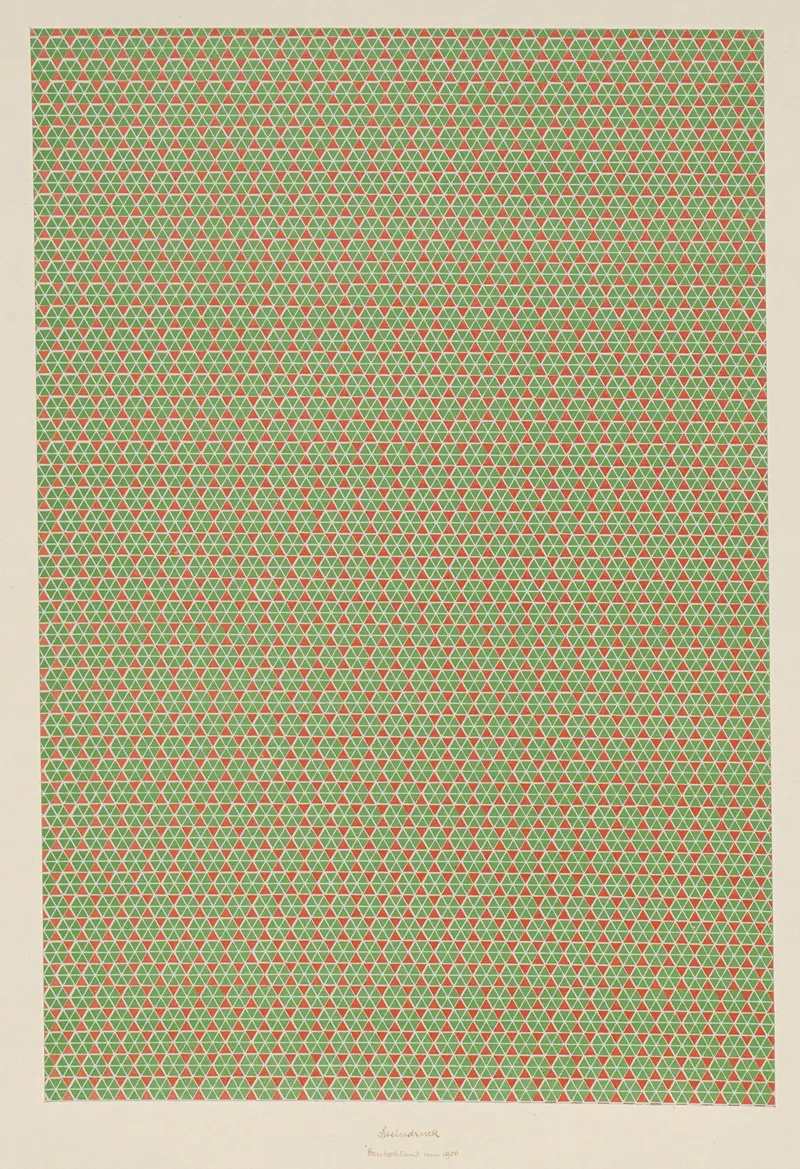 Lithografiertes Papier Geometrisches Muster