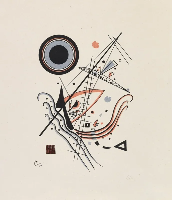 Lithographie Blau Wall Art by Wassily Kandinsky - High-Resolution Digital Print