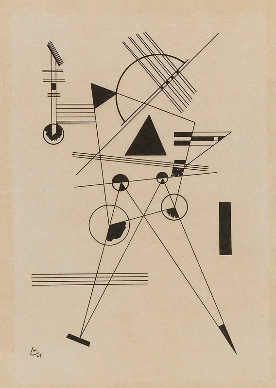 Lithographie No 1 R 185 Wall Art by Wassily Kandinsky - High-Resolution Digital Print