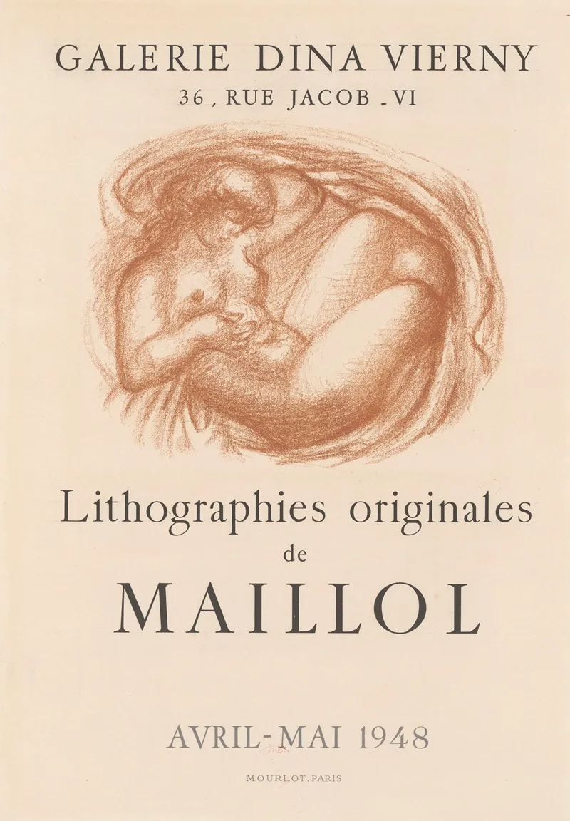 Lithographies Originales De Maillol Avril Mai 1948