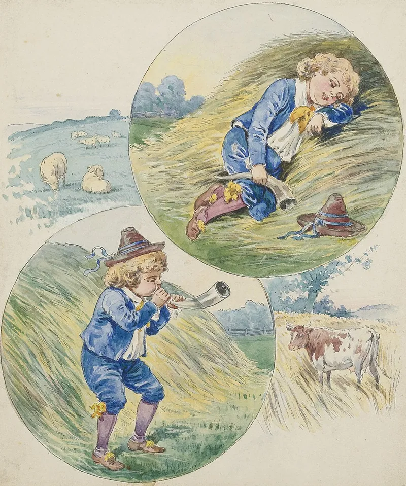Little Boy Blue Wall Art by McLoughlin Bros - High-Resolution Digital Print