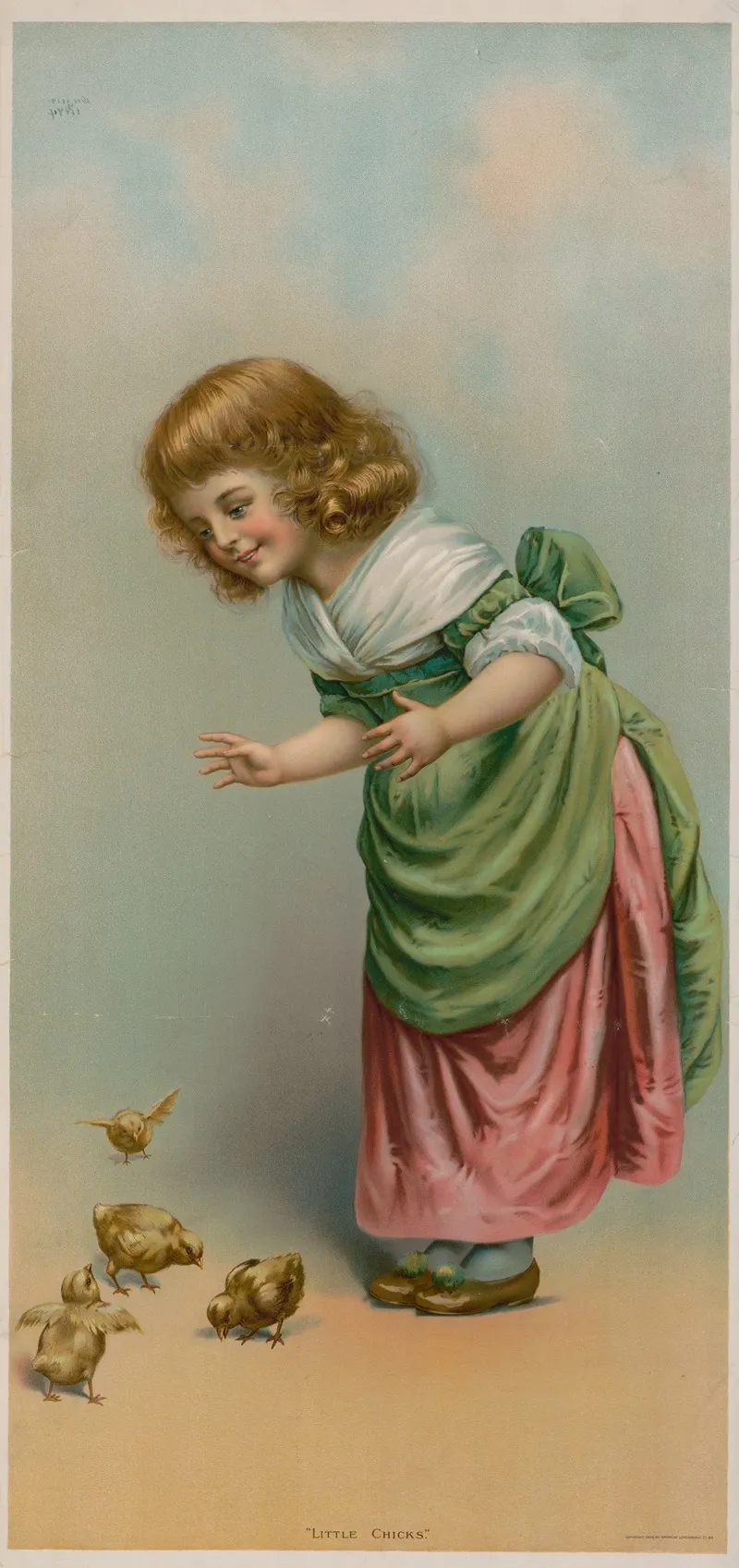 Little Chicks Wall Art by American Lithograph Co. - High-Resolution Digital Print