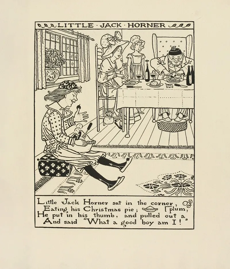 Little Jack Horner Wall Art by Winifred Smith - High-Resolution Digital Print