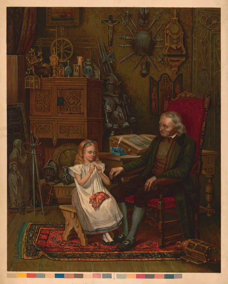 Little Nell And Her Grandfather Wall Art by Eugene Meeks - High-Resolution Digital Print