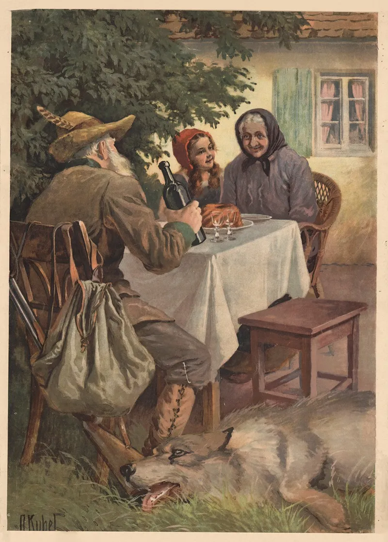 Little Red Riding Hood No 6 Wall Art by Otto Kubel - High-Resolution Digital Print