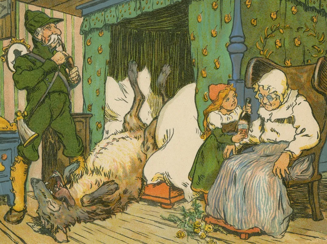 Little Red Riding Hood Saved By The Huntsman