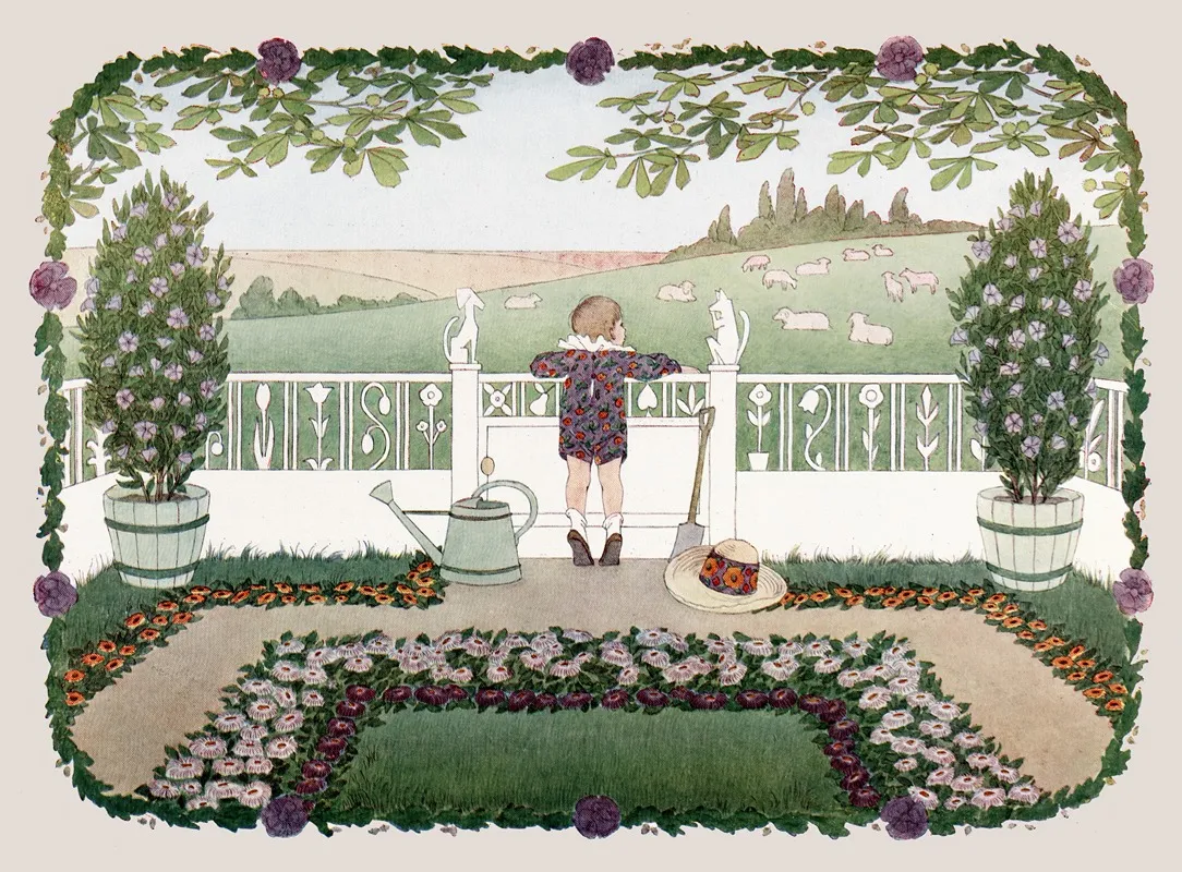 Little Songs Of Long Ago More Old Nursery Rhymes Pl 19 Wall Art by Henriëtte Willebeek le Mair - High-Resolution Digital Print