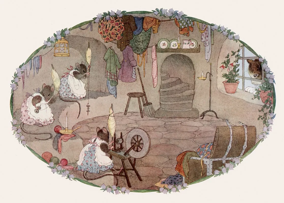 Little Songs Of Long Ago More Old Nursery Rhymes Pl 20 Wall Art by Henriëtte Willebeek le Mair - High-Resolution Digital Print
