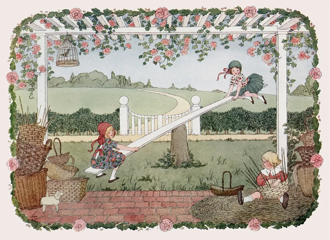 Little Songs Of Long Ago More Old Nursery Rhymes Pl 22 Wall Art by Henriëtte Willebeek le Mair - High-Resolution Digital Print