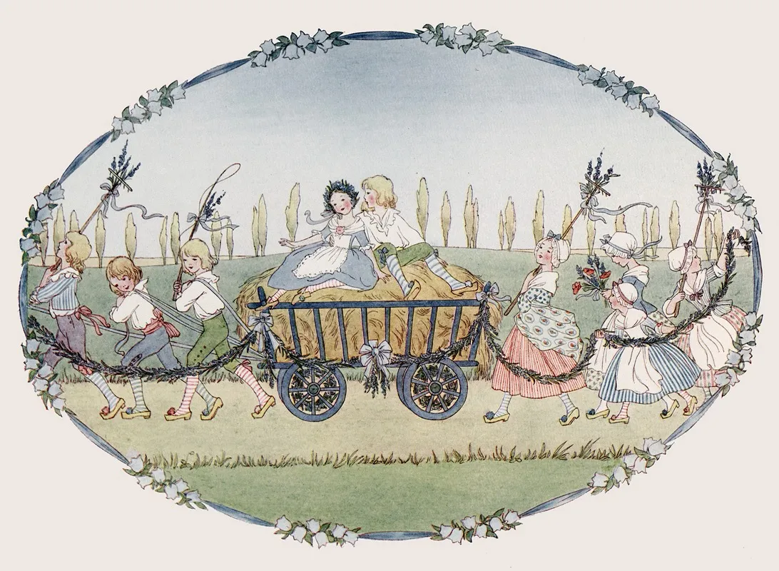 Little Songs Of Long Ago More Old Nursery Rhymes Pl 24 Wall Art by Henriëtte Willebeek le Mair - High-Resolution Digital Print