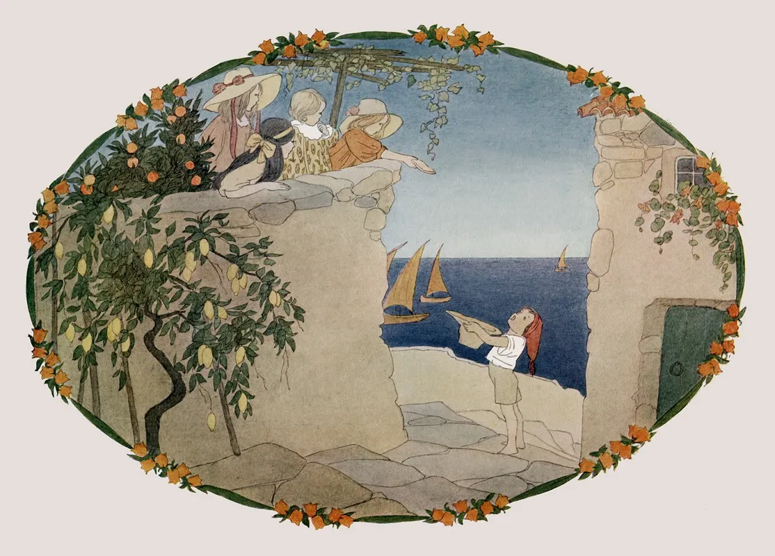 Little Songs Of Long Ago More Old Nursery Rhymes Pl 25 Wall Art by Henriëtte Willebeek le Mair - High-Resolution Digital Print