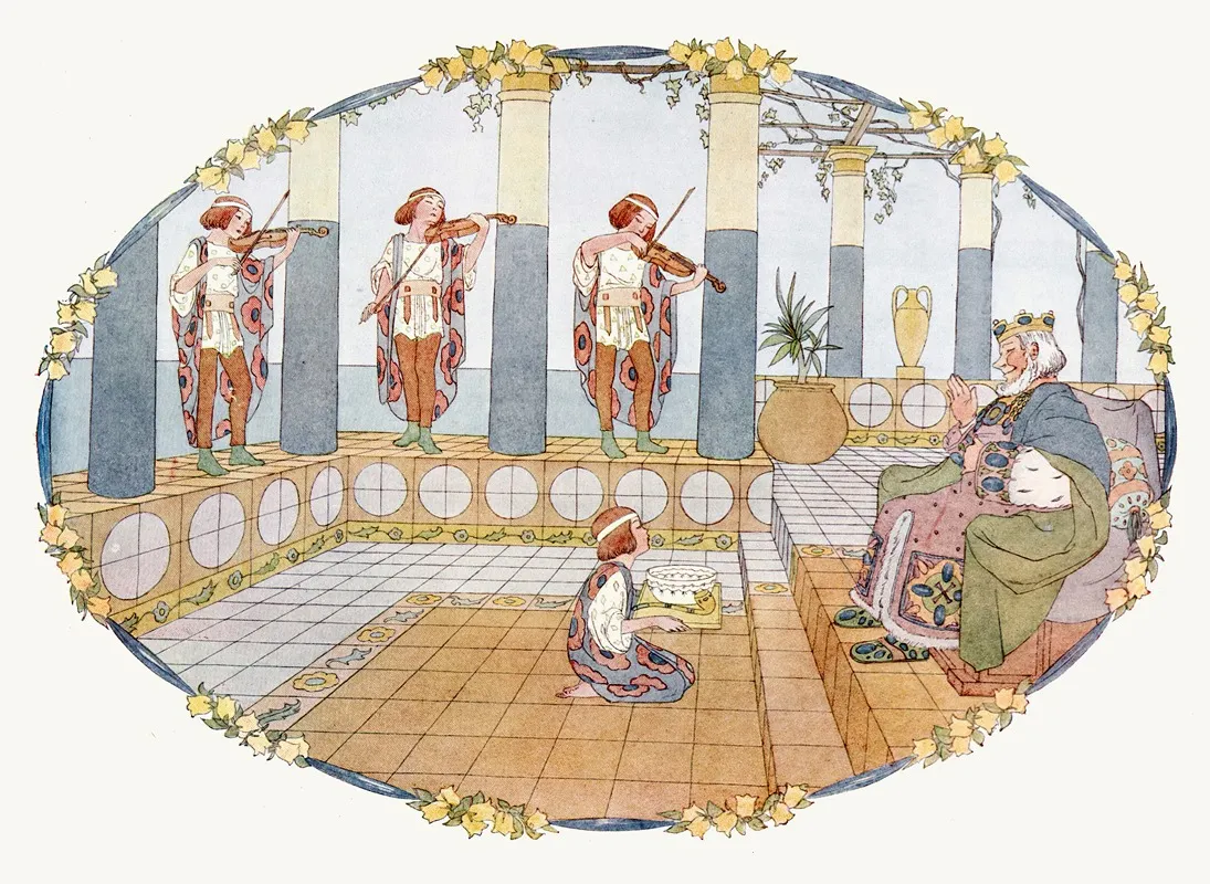Little Songs Of Long Ago More Old Nursery Rhymes Pl 8 Wall Art by Henriëtte Willebeek le Mair - High-Resolution Digital Print