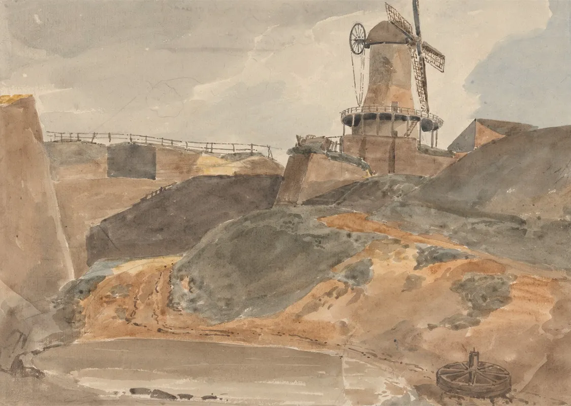 Liverpool The Windmill On The Edge Of The Quarry Wall Art by John Samuel Hayward - High-Resolution Digital Print