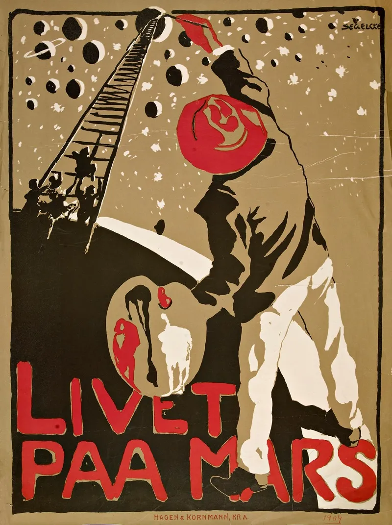 Livet Paa Mars Wall Art by Severin Heiberg Segelcke - High-Resolution Digital Print