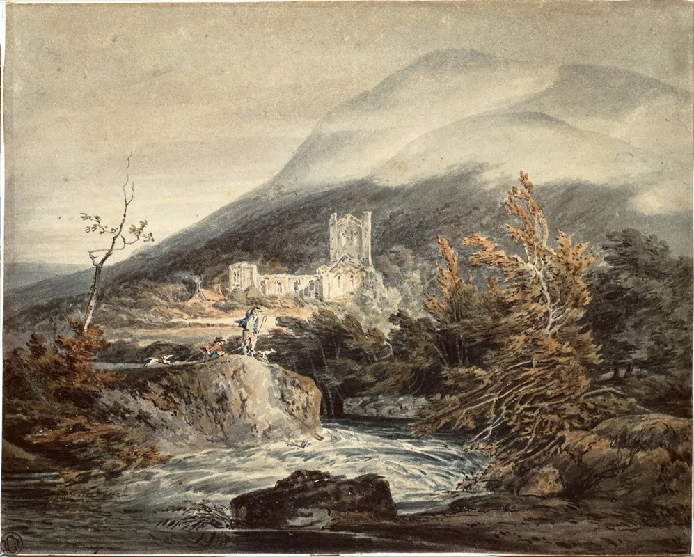 Llanthony Abbey Monmouthshire Wall Art by Joseph Mallord William Turner - High-Resolution Digital Print
