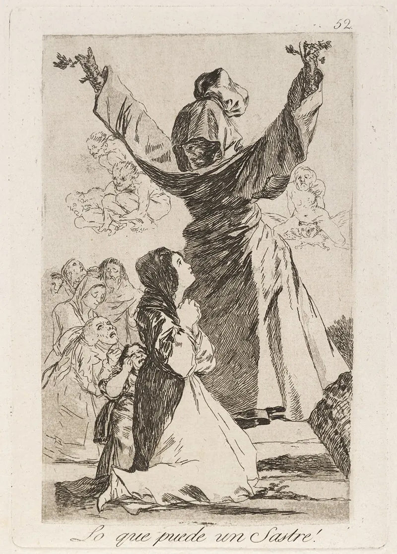 Lo Que Puede Un Sastre What A Tailor Can Do Wall Art by Francisco de Goya - High-Resolution Digital Print