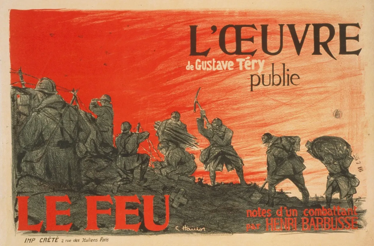 Loeuvre De Gustave Tery Publie Le Feu Notes Dun Combattant Par Henri Barbusse Wall Art by C. Haulor - High-Resolution Digital Print