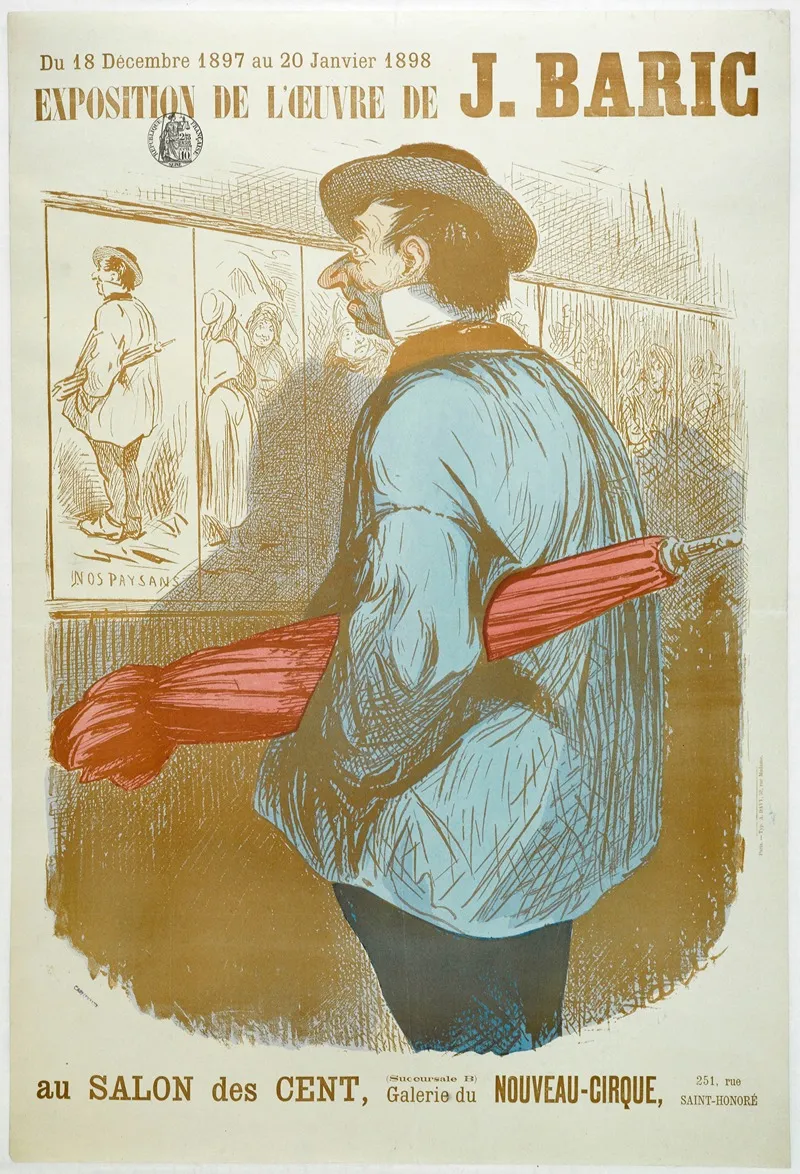 Loeuvre De J Baric Au Salon Des Cent Succursale B Wall Art by Jules-Jean-Antoine Baric - High-Resolution Digital Print