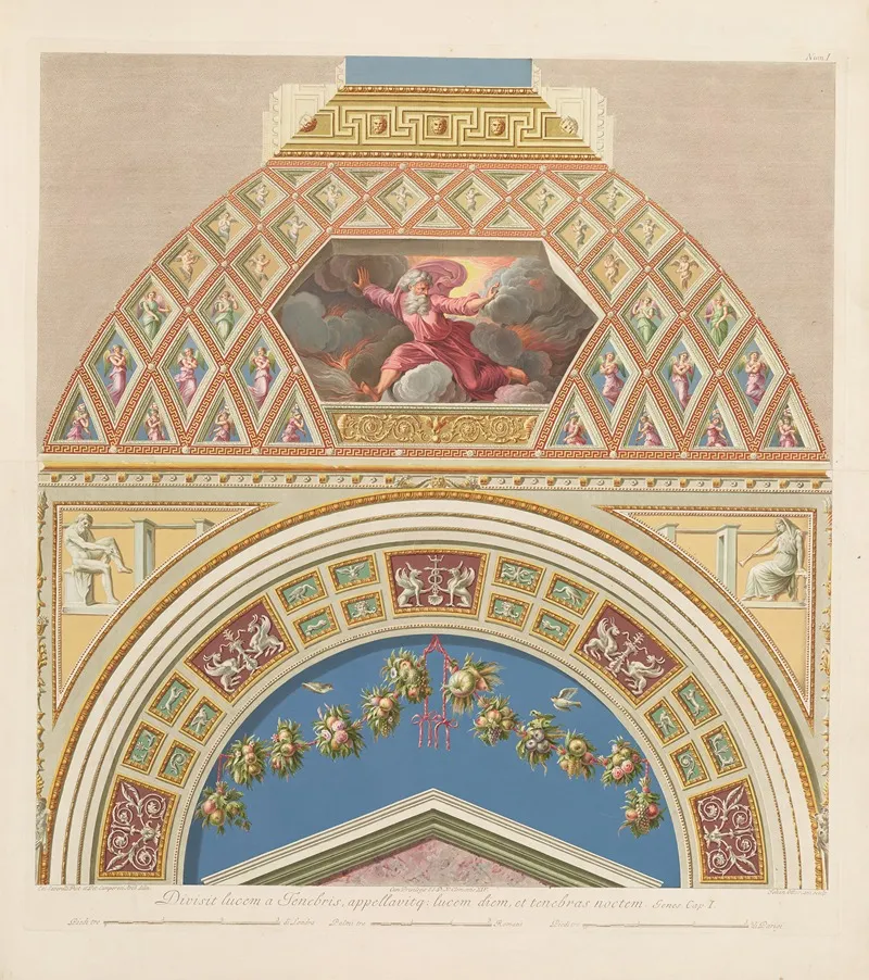 Loggie Di Rafaele Nel Vaticano Pl 01 Wall Art by Giovanni Ottaviani - High-Resolution Digital Print