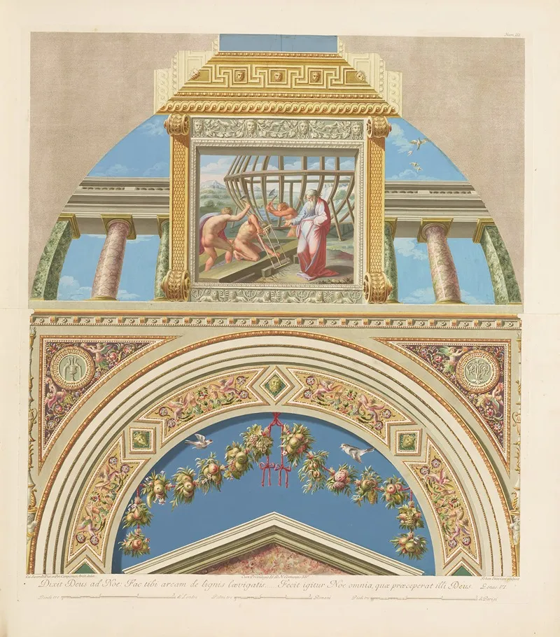 Loggie Di Rafaele Nel Vaticano Pl 03 Wall Art by Giovanni Ottaviani - High-Resolution Digital Print