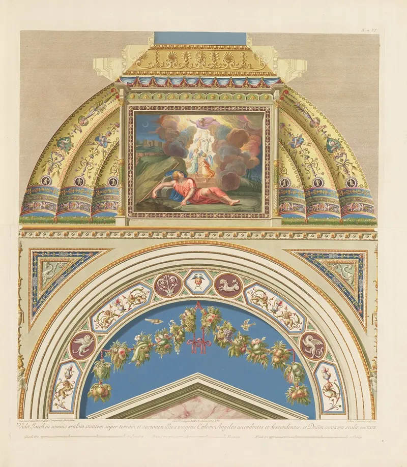 Loggie Di Rafaele Nel Vaticano Pl 06 Wall Art by Giovanni Ottaviani - High-Resolution Digital Print