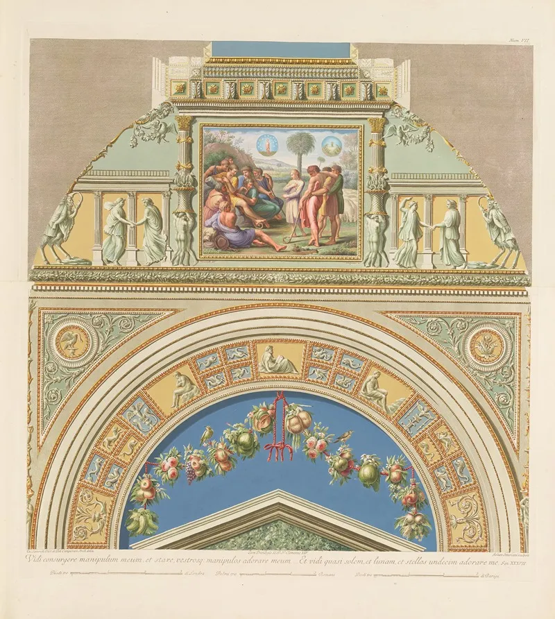 Loggie Di Rafaele Nel Vaticano Pl 07 Wall Art by Giovanni Ottaviani - High-Resolution Digital Print