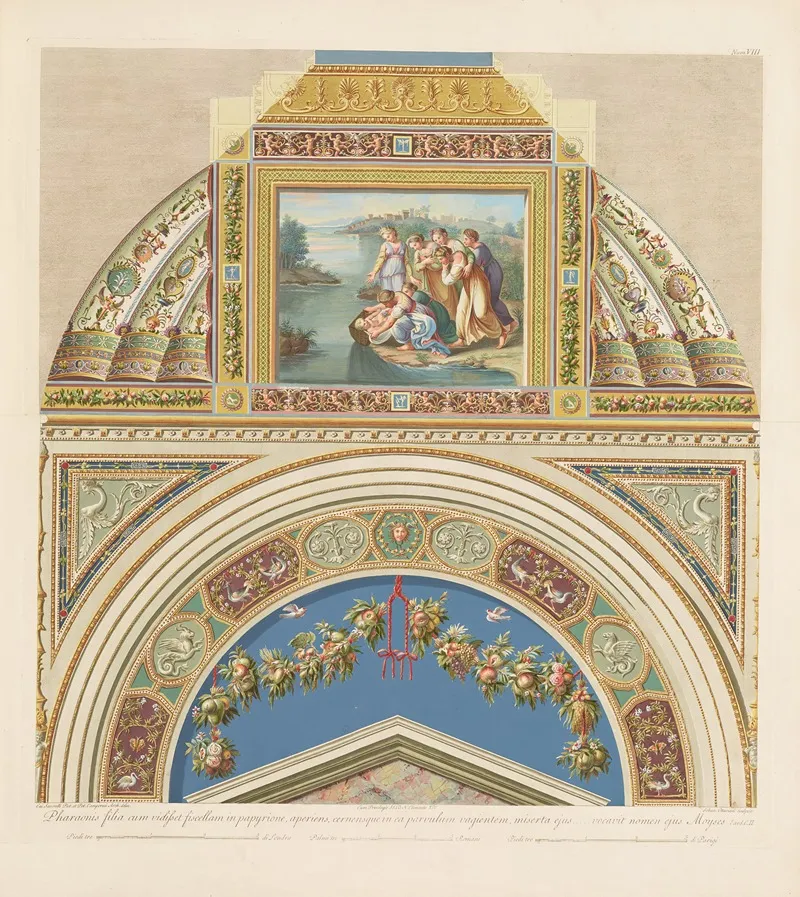 Loggie Di Rafaele Nel Vaticano Pl 08 Wall Art by Giovanni Ottaviani - High-Resolution Digital Print