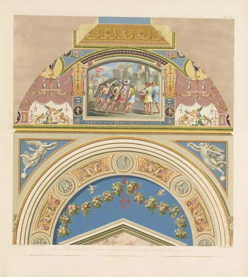 Loggie Di Rafaele Nel Vaticano Pl 10 Wall Art by Giovanni Ottaviani - High-Resolution Digital Print