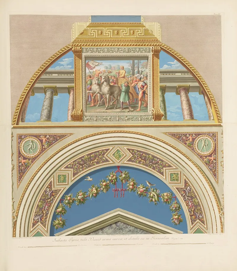 Loggie Di Rafaele Nel Vaticano Pl 11 Wall Art by Giovanni Ottaviani - High-Resolution Digital Print