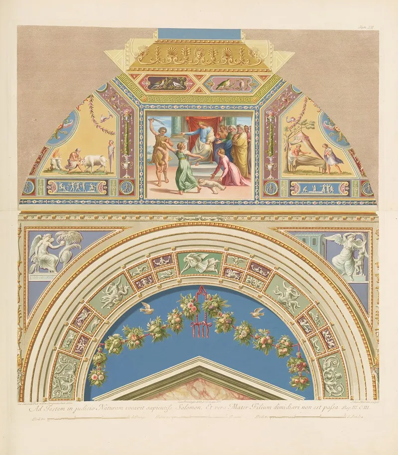 Loggie Di Rafaele Nel Vaticano Pl 12 Wall Art by Giovanni Ottaviani - High-Resolution Digital Print