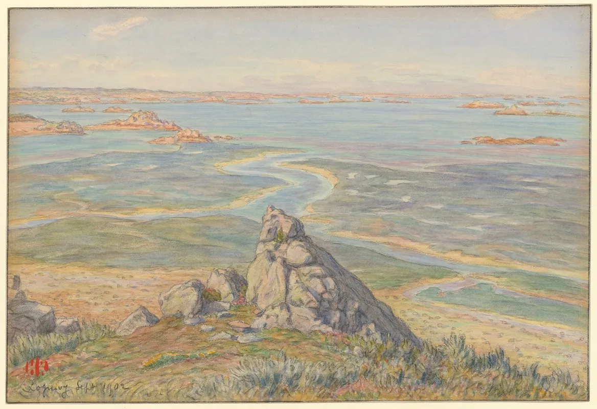 Loguivy La Baie De Launay Wall Art by Henri Rivière - High-Resolution Digital Print