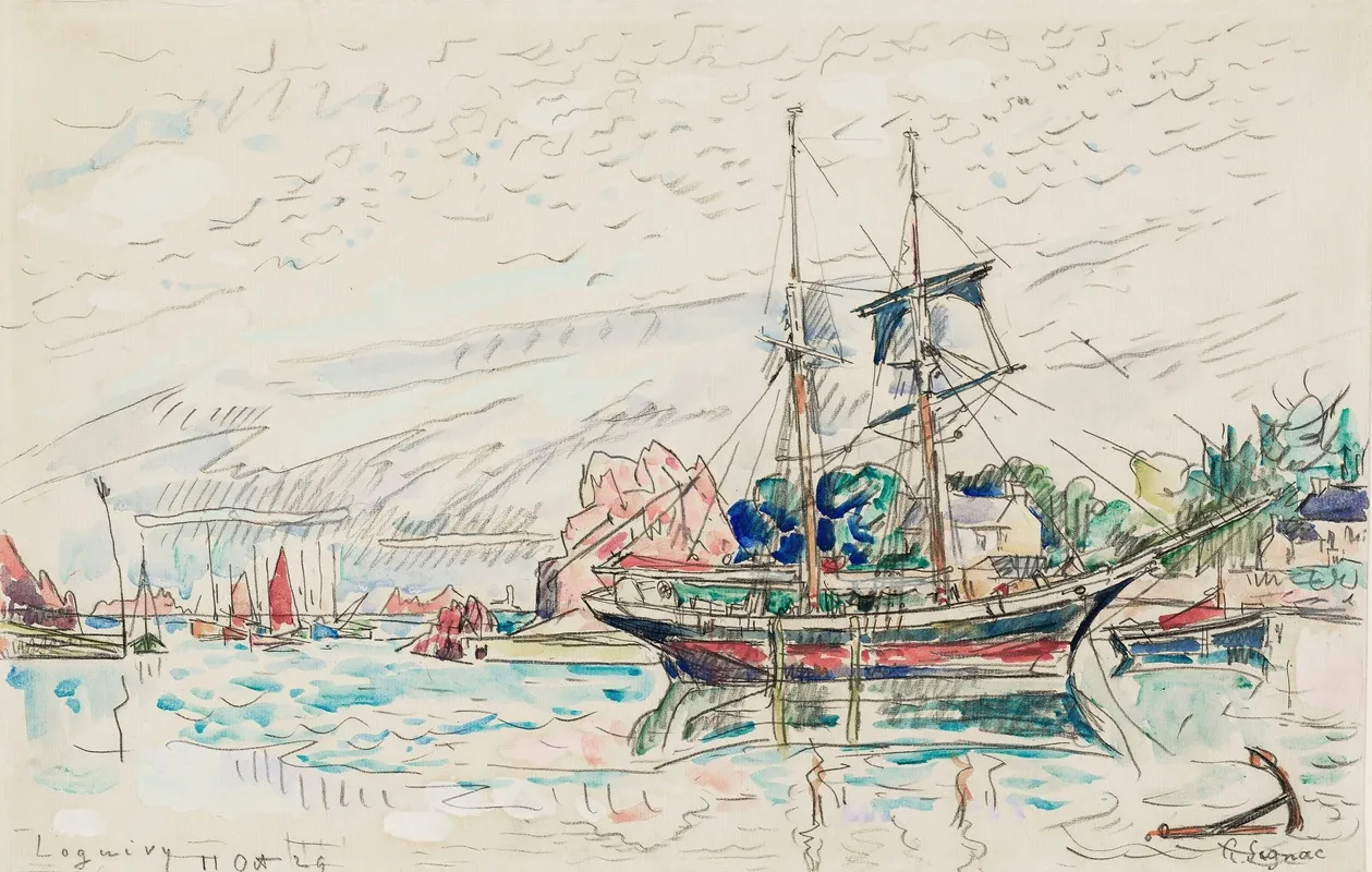 Loguivy Wall Art by Paul Signac - High-Resolution Digital Print