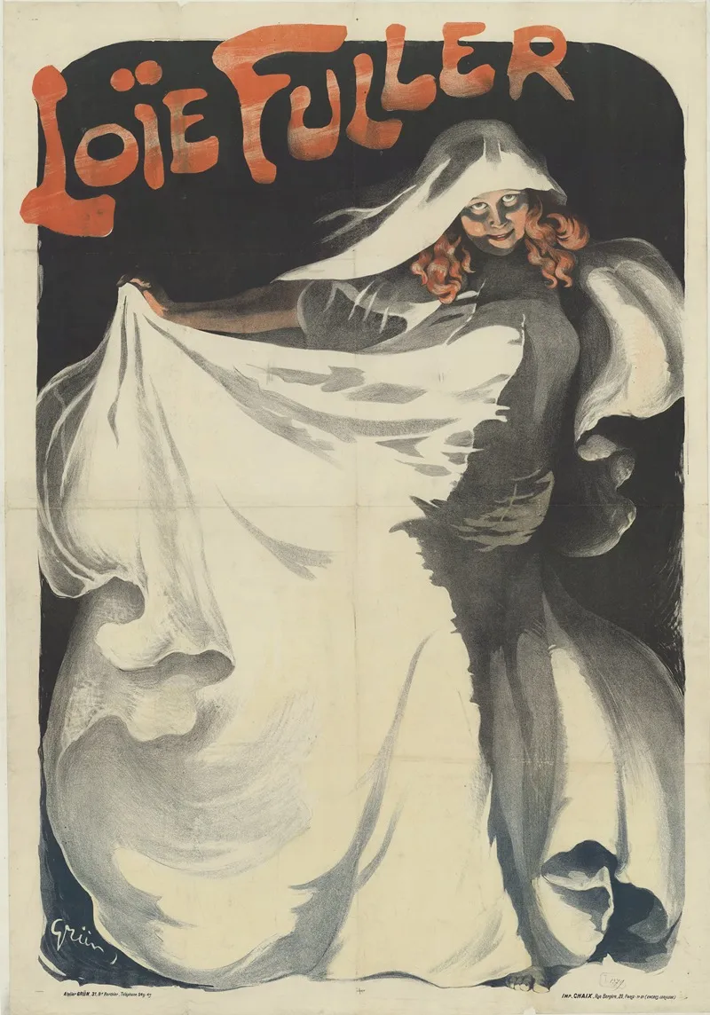 Loie Fuller 3 Wall Art by Jules-Alexandre Grün - High-Resolution Digital Print