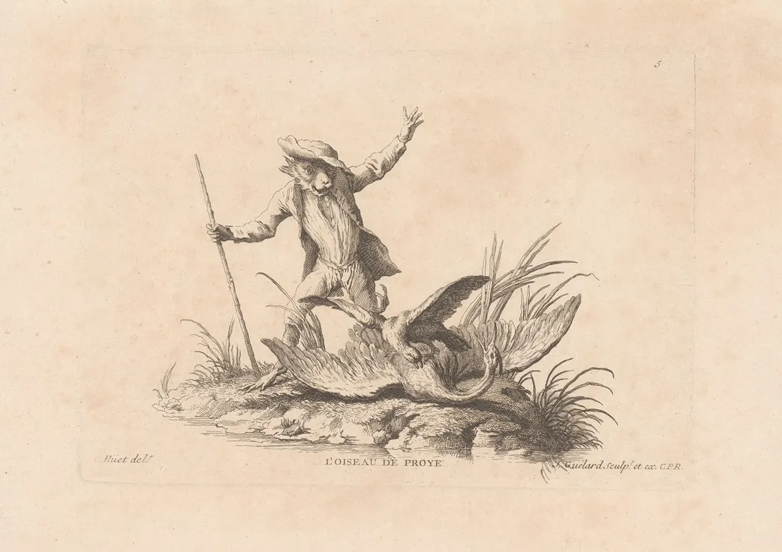 Loiseau De Proye Wall Art by Jean Baptiste Guélard - High-Resolution Digital Print