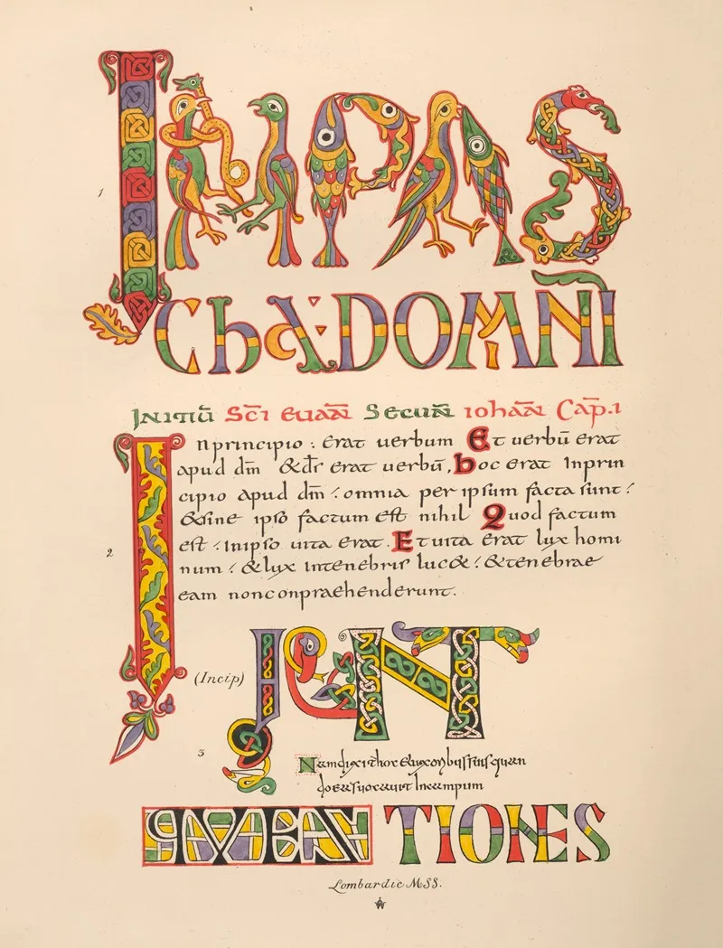 Lombardio‎ ‎mss I Wall Art by John Obadiah Westwood - High-Resolution Digital Print