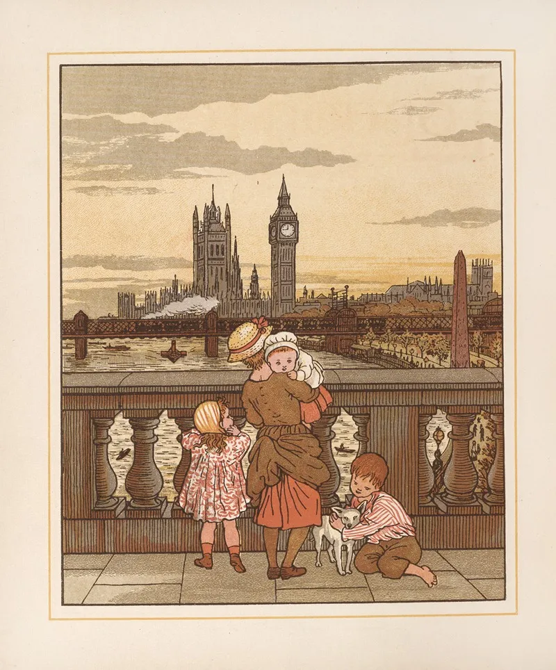London Town Pl 04 Wall Art by Ellen Elizabeth Houghton - High-Resolution Digital Print