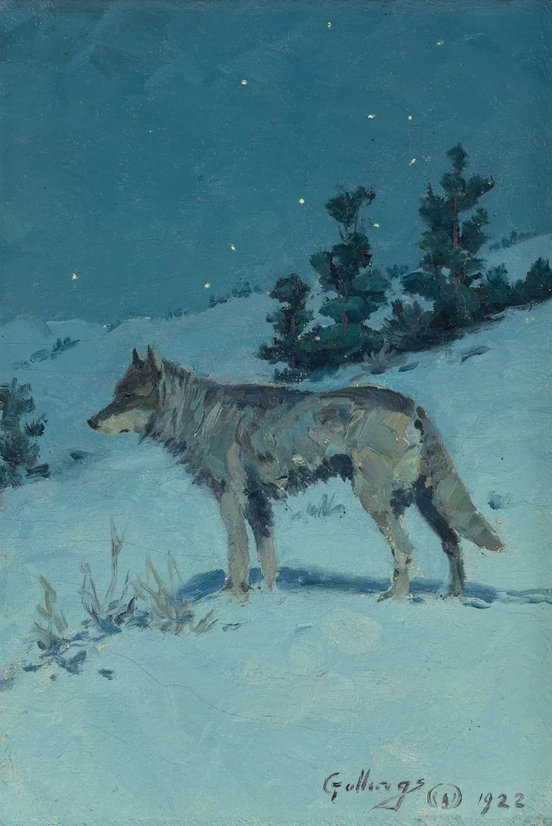 Lone Wolf In Starlight