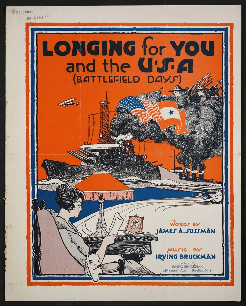 Longing For You And The U S A Battlefield Days Wall Art by Anonymous - High-Resolution Digital Print