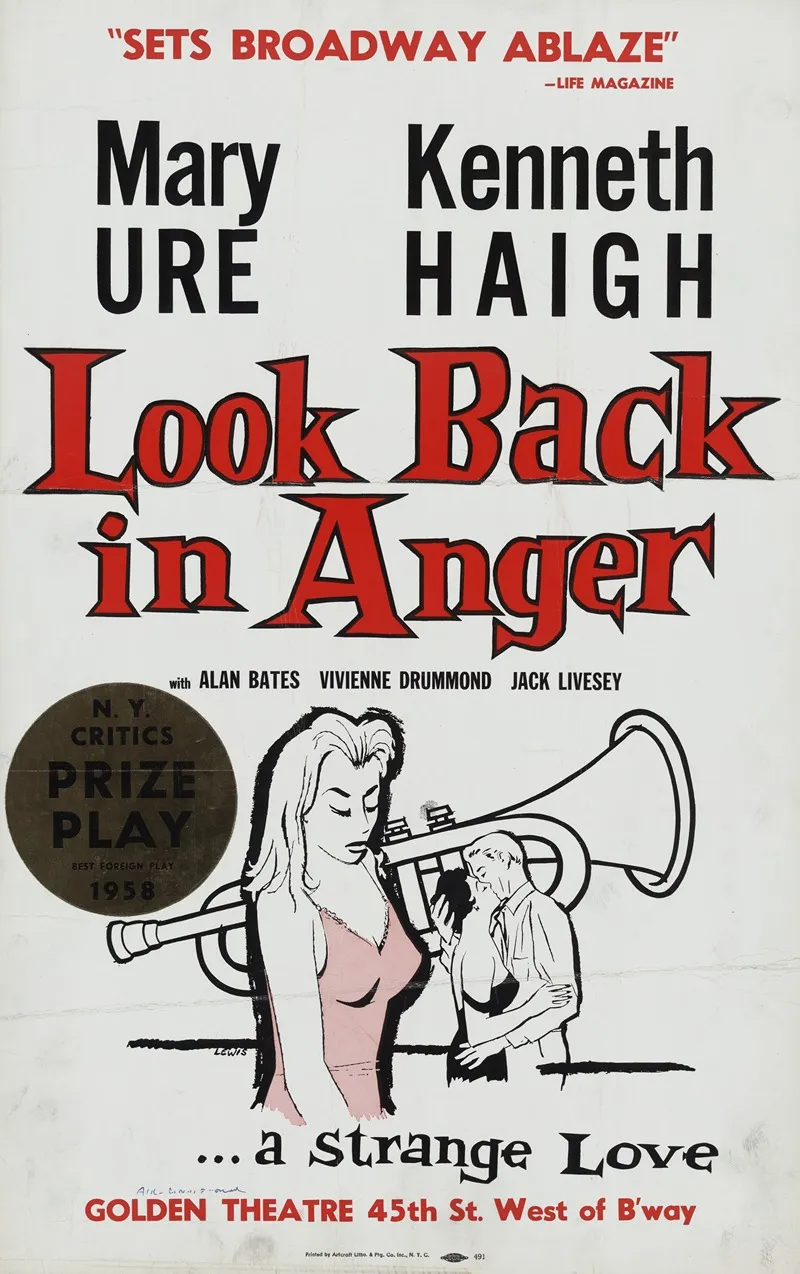 Look Back In Anger Wall Art by Artcraft Lithograph - High-Resolution Digital Print